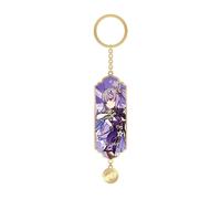 Genshin Impact Porte-Clés, Genshin Pendentif Métal Anime Figure Cosplay Accessories, Long Gland Porte-Clés Décorations Fine, Cadeaux Pour Filles, Pendentifs Pour Hommes (Keqing)