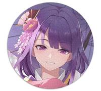 Genshin Impact Puzzles 1000 pièces pour Adultes Puzzle Rond 1000 pièces Jeu Adulte Cadeau Jeu interactif Familial Défi cérébral Cadeau 67,5 x 67,5 cm