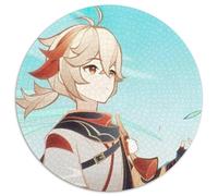 Genshin Impact Puzzles 1000 pièces pour Adultes Puzzle Rond 1000 pièces Jeu Adulte Cadeau Jeu interactif Familial Défi cérébral Cadeau 67,5 x 67,5 cm