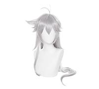 Genshin Impact Rasoir Gris Cheveux synthétiques longs résistants à la chaleur Halloween Carnaval Party Jeu de rôle Cosplay Perruque + bonnet de perruque