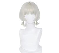 Genshin Impact Sayu Cosplay Wig Short Grey Blond Heat Resistant Fake Hair Pelucas Halloween Anime Role Play Wigs