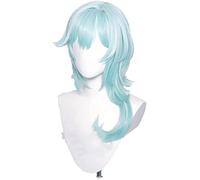 Genshin Impact Ventier Keqing Barbara Diluc Kaeya Noelle Voyageur Lumine Ather Amber Cosplay Perruque de Cheveux résistant à la Chaleur + Wigcap Onesize Noelle ( Color : EULA , Size : OneSize )