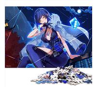 Genshin Impact Yelan Puzzle de 1000 pièces pour Enfants en Carton de qualité supérieure à emboîtement précis Cadeaux Secrets du Père Noël 26 x 38 cm