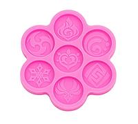 Genshin Moule en silicone avec pendentif œil de Dieu en résine époxy pour accessoires de clés