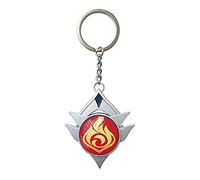 Genshin Porte-clés lumineux en forme de clé Jouet Impact Snezhnaya Pyro Porte-clés en or Figurine de jeu Porte-clés Pendentif Personnage Genshin Accessoires Cosplay Œil de Dieu, jaune, M