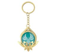 Genshin Porte-clés lumineux en jouet Impact Sumeru Anemo en or Figurine de personnage Genshin Costume Cosplay
