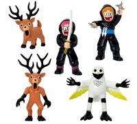 Gensly 5 Figurines 99 Nights Figures de Monstres Cerfs à Collectionner pour Les Fans Modèle de Statue d'animaux de la forêt