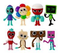 Gensly 8 Pcs Figurines Dandy Game Figurines Dandy/Goob/Vee/Sprout/Astro Figurines Colorées de Dessins Animés pour décorer Les gâteaux Décoration de Collection