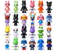 Gensly Lot de 24 figurines de jeu d'animaux Ratthew/Stalker/Barney | Figurines de jeu à collectionner sur le thème de l'horreur Ratthew/Stalker/Barney/Dr. Figurines Harlow/Liz pour les fans de