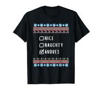 Gentil Coquin Noël Andres Pull Moche T-Shirt Graphique avec Valeur