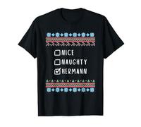 Gentil Coquin Noël Hermann Pull Moche T-Shirt Graphique avec Valeur