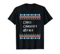 Gentil Coquin Noël Italo Pull Moche T-Shirt Graphique avec Valeur