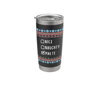 Gentil Coquin Noël Malte Pull Moche Gobelet isotherme en acier inoxydable double paroi