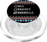 Gentile Coquine Noël Annabelle Pull Moche PopSockets PopGrip pour MagSafe