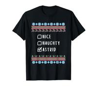Gentile Coquine Noël Astrid Pull Moche T-Shirt Graphique avec Valeur