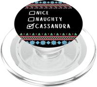 Gentile Coquine Noël Cassandra Pull Moche PopSockets PopGrip pour MagSafe