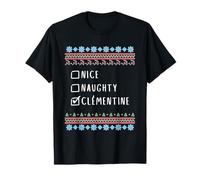 Gentile Coquine Noël Clémentine Pull Moche T-Shirt