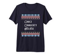 Gentile Coquine Noël Éloïse Pull Moche T-Shirt Haut de Gamme