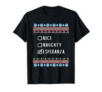 Gentile Coquine Noël Esperanza Pull Moche T-Shirt Graphique avec Valeur