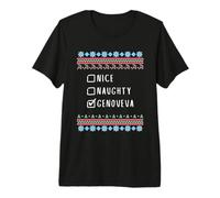 Gentile Coquine Noël Genoveva Pull Moche T-Shirt Haut de Gamme