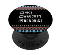 Gentile Coquine Noël Honorine Pull Moche PopSockets PopGrip Adhésif