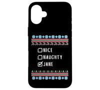Gentile Coquine Noël Jane Pull Moche Coque pour iPhone 16 Plus
