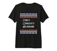 Gentile Coquine Noël Lorraine Pull Moche T-Shirt Haut de Gamme