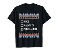 Gentile Coquine Noël Magdalena Pull Moche T-Shirt Graphique avec Valeur