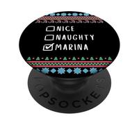 Gentile Coquine Noël Marina Pull Moche PopSockets PopGrip Adhésif