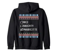 Gentile Coquine Noël Mauricette Pull Moche Sweat à Capuche