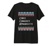 Gentile Coquine Noël Mauricette Pull Moche T-Shirt Haut de Gamme