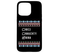 Gentile Coquine Noël Nina Pull Moche Coque pour iPhone 15 Pro Max