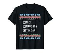 Gentile Coquine Noël Teagan Pull Moche T-Shirt Graphique avec Valeur