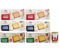 Wasa Original Lot de 3 crackers avec 100 % farine de seigle, tranches croustillantes avec farine de seigle entier, riches en fibres, 275 g + boîte italienne Gourmet Polpa di Pomodoro 400 g