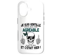Gentille mais Pas Stupide Cadeau Insolite Humour Femme ado Coque pour iPhone 17