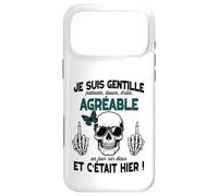 Gentille mais Pas Stupide Cadeau Insolite Humour Femme ado Coque pour iPhone 17 Pro Max