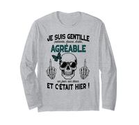 Gentille mais Pas Stupide Cadeau Insolite Humour Femme ado Manche Longue