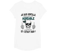 Gentille mais Pas Stupide Cadeau Insolite Humour Femme ado T-Shirt