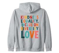 Gentillesse Égalité Inclusion Diversité Amour Typographie audacieuse Sweat à Capuche