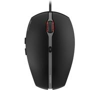 Gentix 4K, Souris Filaire, Idéal Pour Une Utilisation Avec Des Écrans Ultra-Hd, 6 Touches, Jusqu'À 3600 Dpi, Design Symétrique, Câble De 1,8 M, Noir