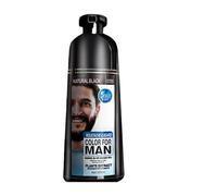 Gentle Beard Color, Natural Instant Dye, 3.74in 200ml Facial Hair Solution with Quick Effect, Personal Care Product for Daily Use, Beard Dye with Smooth Design, Home Salon for Grandpa and Party