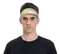 Gentle Colorful Sky Bandeau de sport unisexe, respirant et humide, convient pour la course à pied, le cyclisme, le yoga en attente de sport