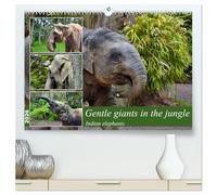 Gentle giants in the jungle (High Quality Premium Wall Calendar 2026 DIN A2 landscape),CALVENDO 12 Month Wall Calendar: Portraits of Indian elephants