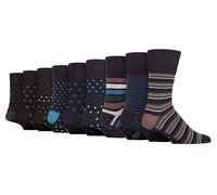 Gentle Grip 9 Paires Homme Chaussettes Bambou Sans Elastiques Non Comptimantes Chaussettes | Sans Couture Chaussettes pour Diabétique (39-45, Somrm110607)