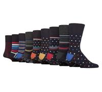 Gentle Grip 9 Paires Homme Chaussettes Bambou Sans Elastiques Non Comptimantes Chaussettes | Sans Couture Chaussettes pour Diabétique (39-45, Somrm080910)