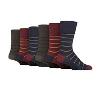 Gentle Grip Lot de 6 paires de chaussettes sans élastique pour homme 39-45, SOMRJ640, 6-11