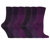 Gentle Grips - Chaussettes - Femme multicolore Multicoloured 37-42 - violet - Medium