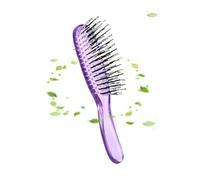Gentle Hair Brush - Detangling Tool for Curly Styles | Pc Nylon Needle with Anti-Static Design, Wet Dry Scalp Massage, Compact 15x3.5cm Size, Home Travel Everyday and Girls Birthday Gift