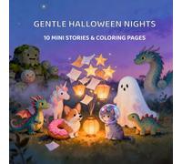Gentle Halloween Nights: 10 Mini Stories & Coloring Pages: Cozy Non-Scary Lantern Adventures, Mythical Creatures & Relaxing Activities for Kids & All Ages