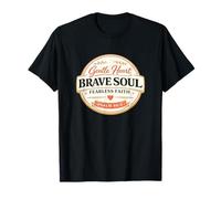 Gentle Heart Brave Psaumes 46 Citations inspirantes des Écritures T-Shirt